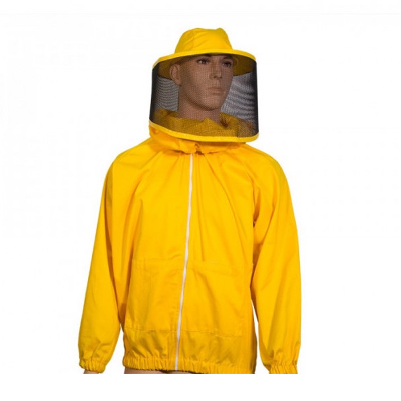 Giubbotto con maschera rotonda e zip